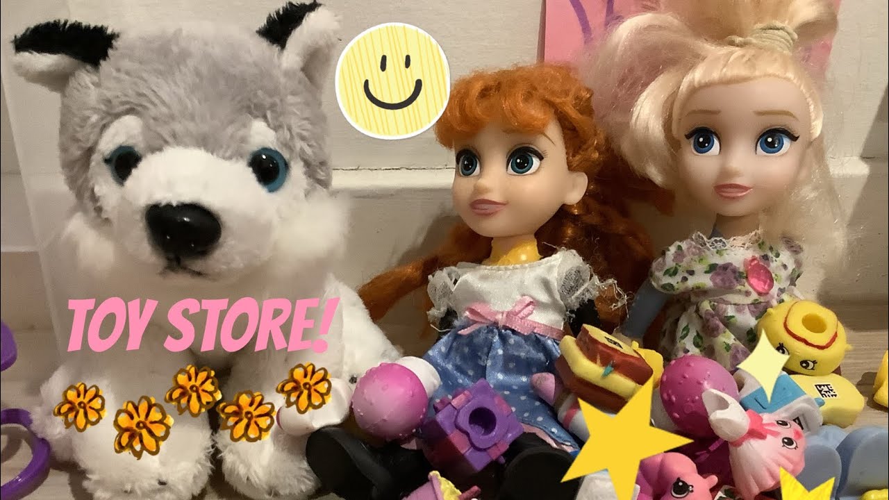Elsia and Annia go to the TOY STORE! Shopkins Mystery Fun Toys