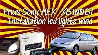 Car stereo installation on this Toyota Prius with Sony in Los Angeles