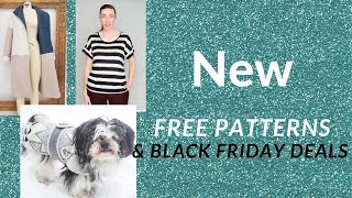 Latest Free Sewing Patterns & Black Friday Deals || 100 Days of Sewing || Day 37