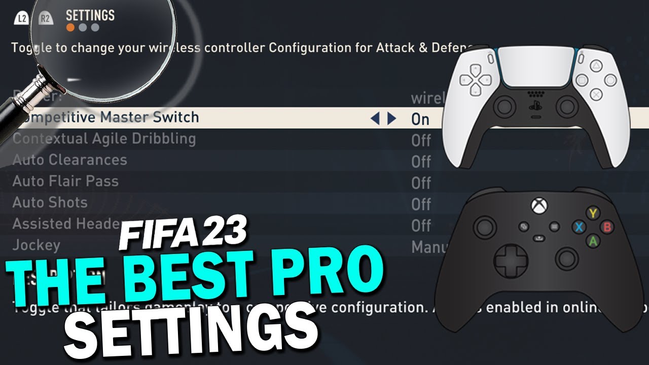 The BEST CONTROLLER & CAMERA SETTINGS in FIFA 23! 