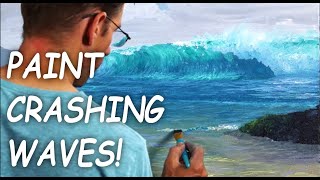 How To Paint Crashing Waves On A Tropical Beach