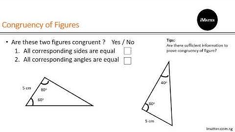 Lower Secondary (Secondary 1 and 2) Mathematics Revision: Congruency & Similarity