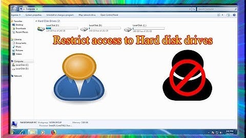 how to block a hard drive from other local users in windows 7