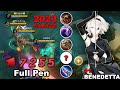 BENEDETTA 2023 Abusing This Full Penetration Build | MLBB