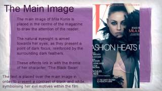 Black Swan Magazine Cover Analysis