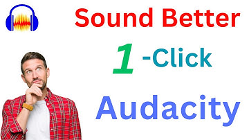 Make your voice over or Podcast better in 1-Click Audacity