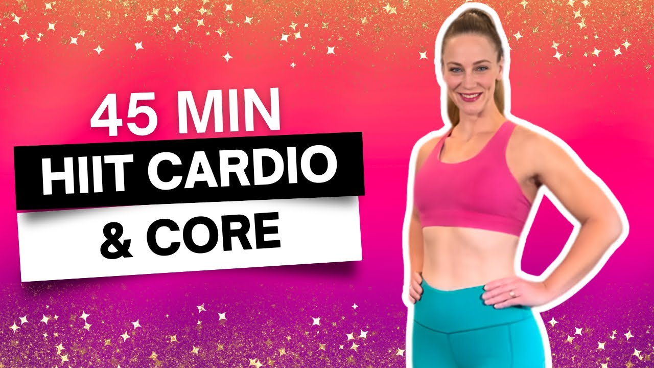45 MIN HIIT CARDIO & CORE CALORIE BURNER WORKOUT | Week 2, Day 4 - YouTube