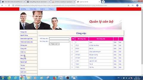 Cài đặt và tải source code quản lý nhân sự php thuần -  Install HR management code php