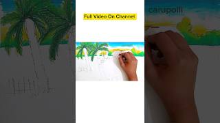 Winter Season Scenery Drawing | শীতকালের দৃশ্য আকা oilpastel drawingideas easydrawing shorts