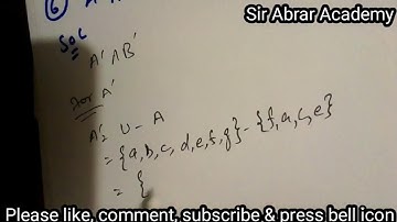 Questions 5&6, Exercise 1.2, Class 9th, Mathematics, Karachi Sindh Board, Sir Abrar Academy