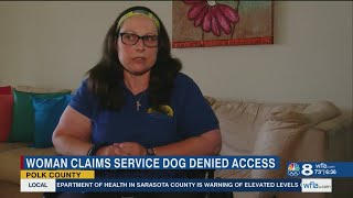 Polk woman spreads awareness about service dogs after incident at restaurant