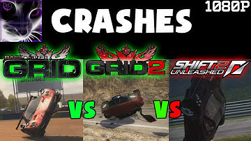 GRID vs GRID 2 vs SHIFT 2 - Crashes