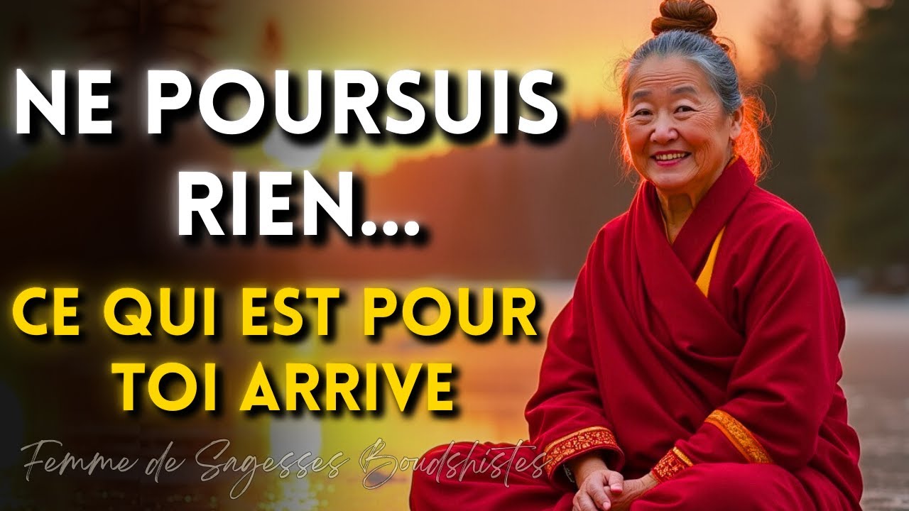 Relâche-toi ! Ne poursuis plus… Ce qui est pour toi est déjà en chemin | Bouddhisme Féminin