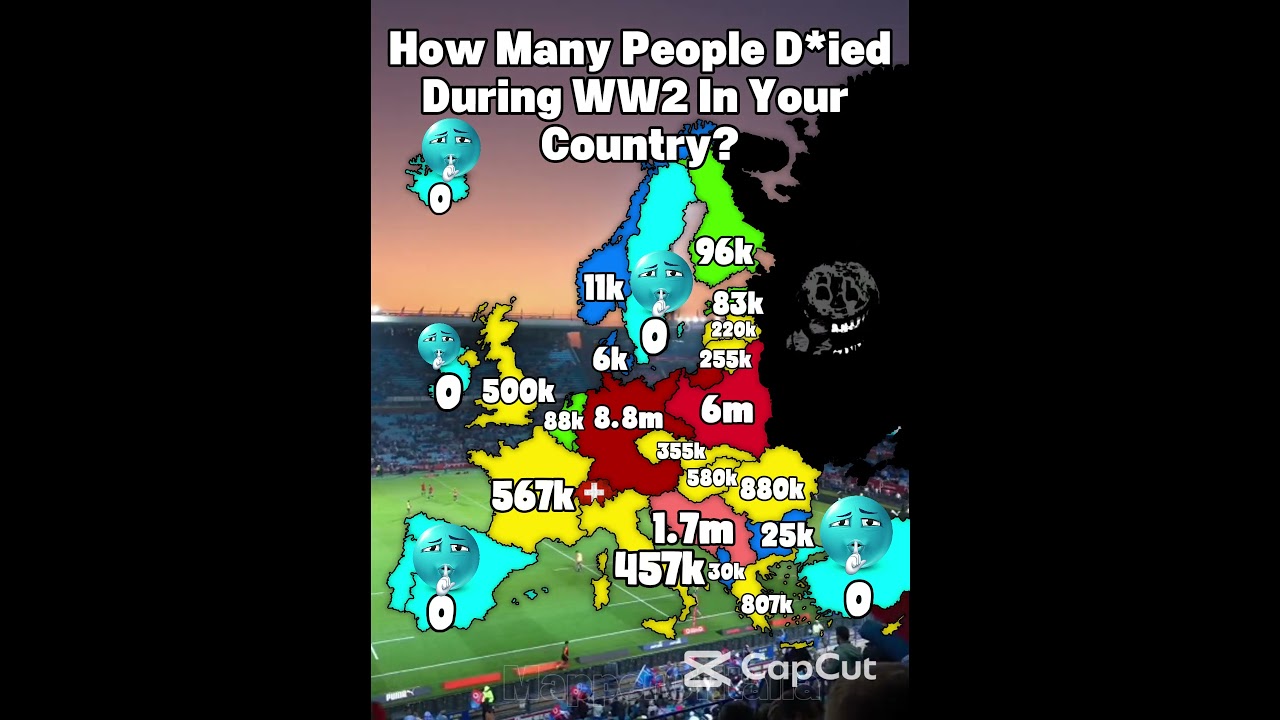 How Many People D*ied During WW2 In Your Country?