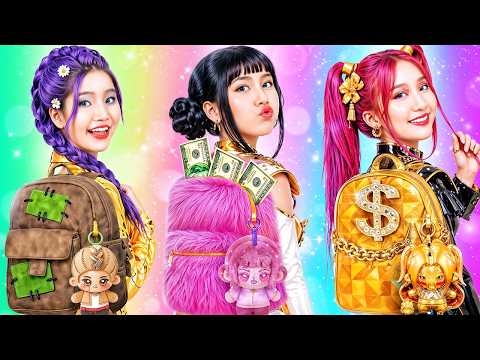 Poor Vs Rich Vs Giga Rich At Kpop Demon Hunters School! Who The Best Student ?