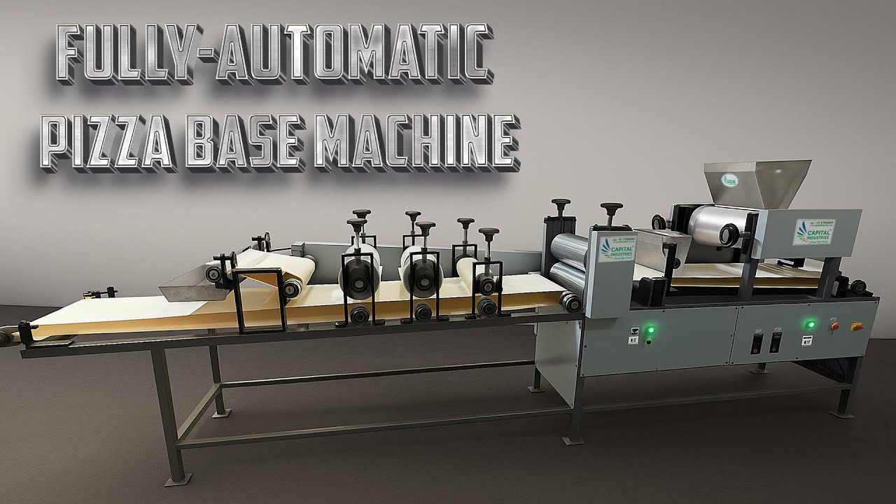 PIZZA BASE MACHINE || Pizza Base Making Machine Demo || Capital Industries