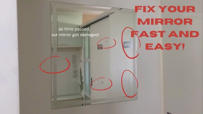 Fix A Broken Mirror With Resin! - On A Budget 