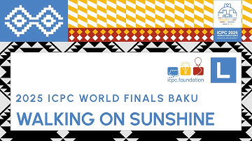 ICPC WF Baku Solution Video: Problem L - Walking on Sunshine