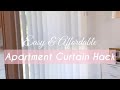 Easy and Affordable Apartment Curtain Hack