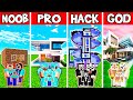Minecraft Battle: Family Premium Easy House Build Challenge - Noob vs pro vs hacker vs god