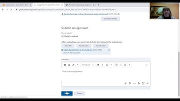 How to download and submit an assignment using D2L