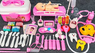 66 Minutes Satisfying with Unboxing Cute Pink Bunny Doctor Play Set, Dentist Toys Kit | Review Toys