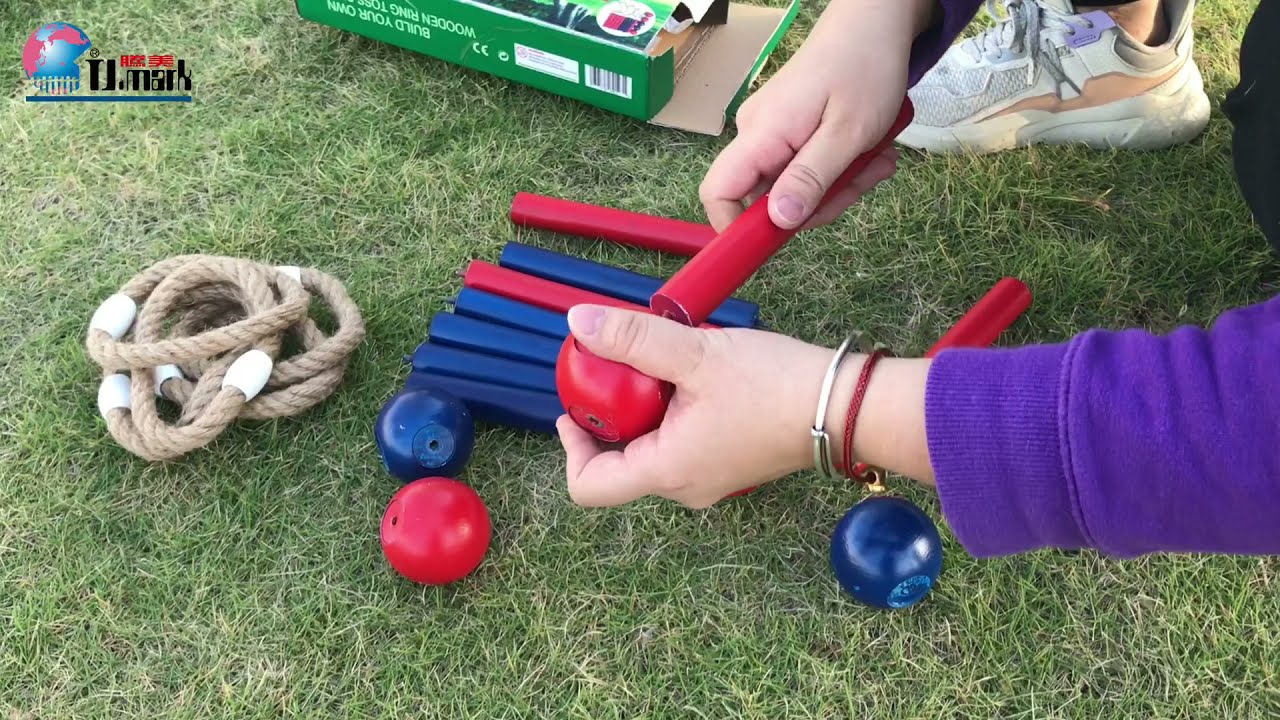 🔥🔥🔥 Assemble Your Own Ring Toss Game Set, Technical Practicing, Premium Quality, 5 Quoits include