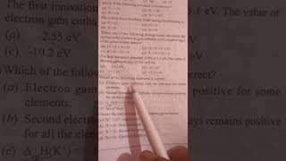 electron gain ENTHALPY periodic table jee mains pyq trick #jeedropper #jeemains #jee