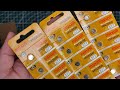 Unboxing original maxell SR626SW watch battery made in Japan