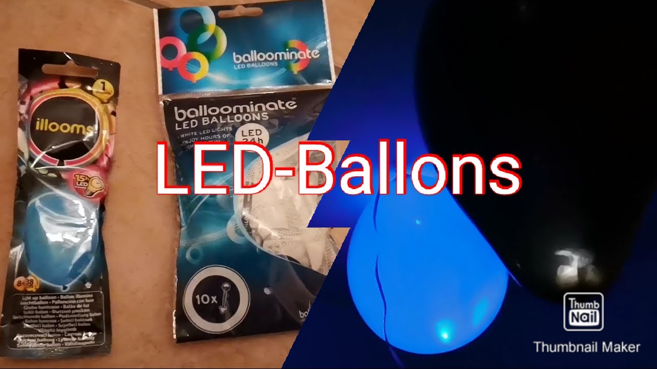 LED Luftballons mit Helium befüllen (ZWEI Typen) | deutsch