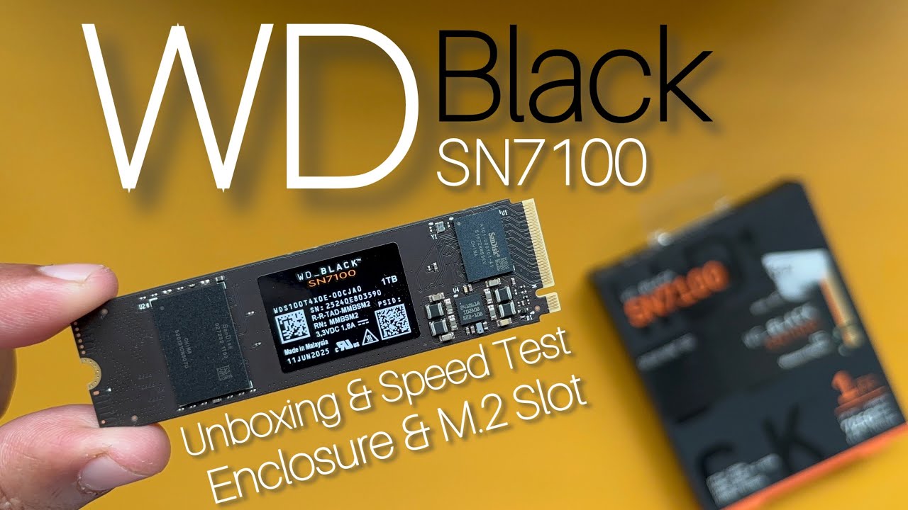 🚀 WD SN7100 Gen4 NVMe SSD – Full Unboxing, Type-C Enclosure Test