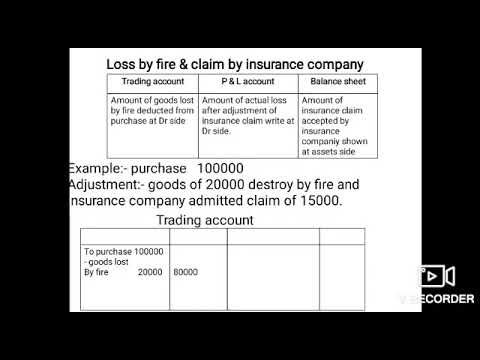 (class 11) financial statement with adjustments, goods lost by fire and ...