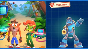 Crash Bandicoot: On the Run! Frosty Geary Defeated! jewel 31