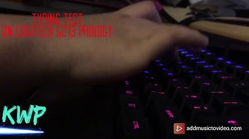 Typing test with Logitech G213 prodigy (42 wpm)