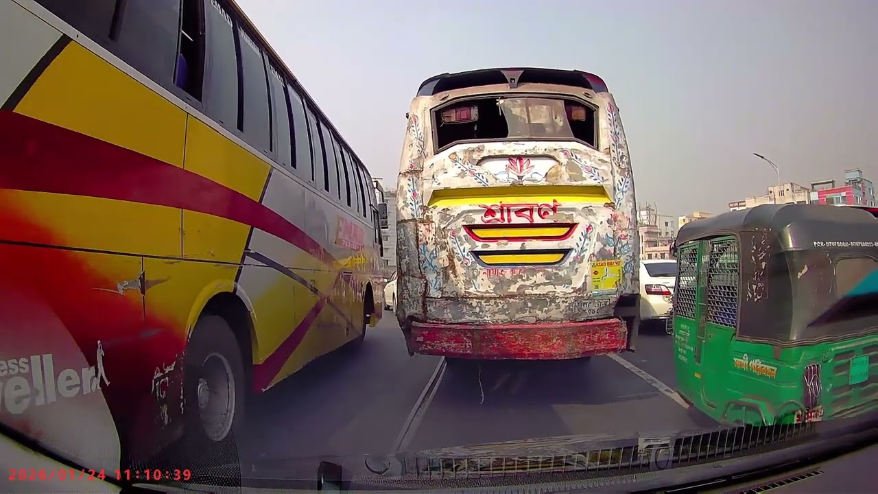 Jurain To Bashundhara City Drive | Early Morning | Jan 24, 2026 | DashCam Diary