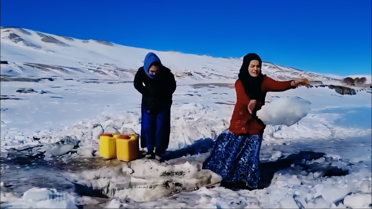 Village Women in Snow ❄️ | Hard Life but Strong Hearts | زندگی سخت