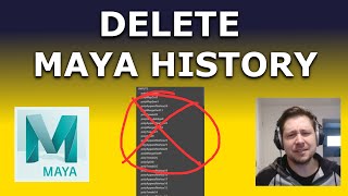 HOW TO DELETE AND TURN OFF CONSTRUCTION HISTORY IN MAYA