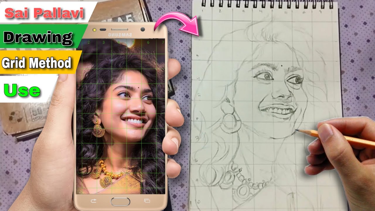 How To Draw Sai Pallavi Step By Step / Sai Pallavi Ki Drawing | Outline Sketch
