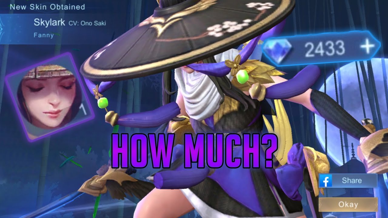 HOW MUCH FANNY EPIC SKIN SKYLARK? GRAND COLLECTION EVENT - MLBB
