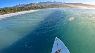IS THIS THE MOST SCENIC POINT BREAK IN THE WORLD? | SURFING NEW ZEALAND | RAW POV