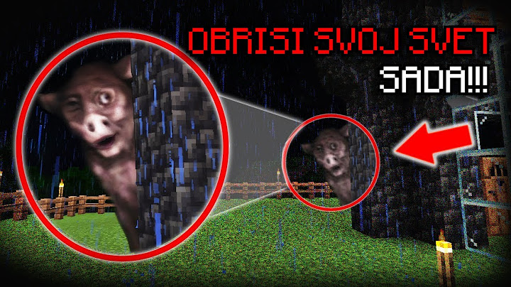 AKO GA VIDIŠ, BEŽI ILI ĆEŠ ZAŽALITI | Minecraft Creepypasta