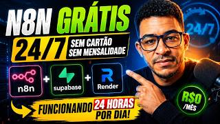 Como Rodar N8N GRÁTIS 24/7 Sem Pagar VPS | Render + Supabase