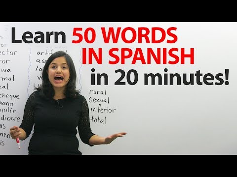 50+ words that are the same in English & Spanish