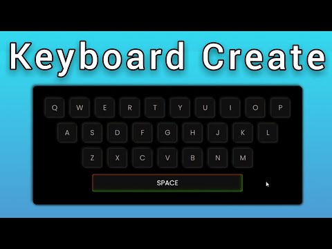 Keyboard ⌨️Create using HTML & CSS🔥 Free Code | How to create a Keyboard with HTML and CSS.