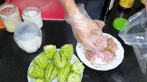 cách nấu canh khổ qua dồn cá thác lác ngon không đắng//dễ làm#trannguyenfoodvlog #6