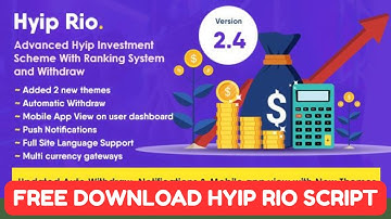 Free Hyip Rio - Advanced Hyip Investment Scheme With Ranking System and Automatic Withdraw Script
