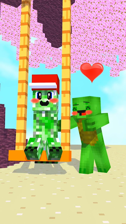 MAIZEN: JJ and Mikey GREED VS LOVE PART 6 (HAPPY CREEPER)