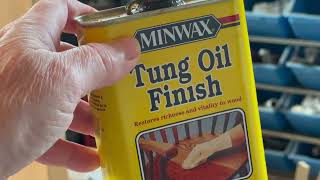 Pots, switch, and part one of the Minwax tung oil finish