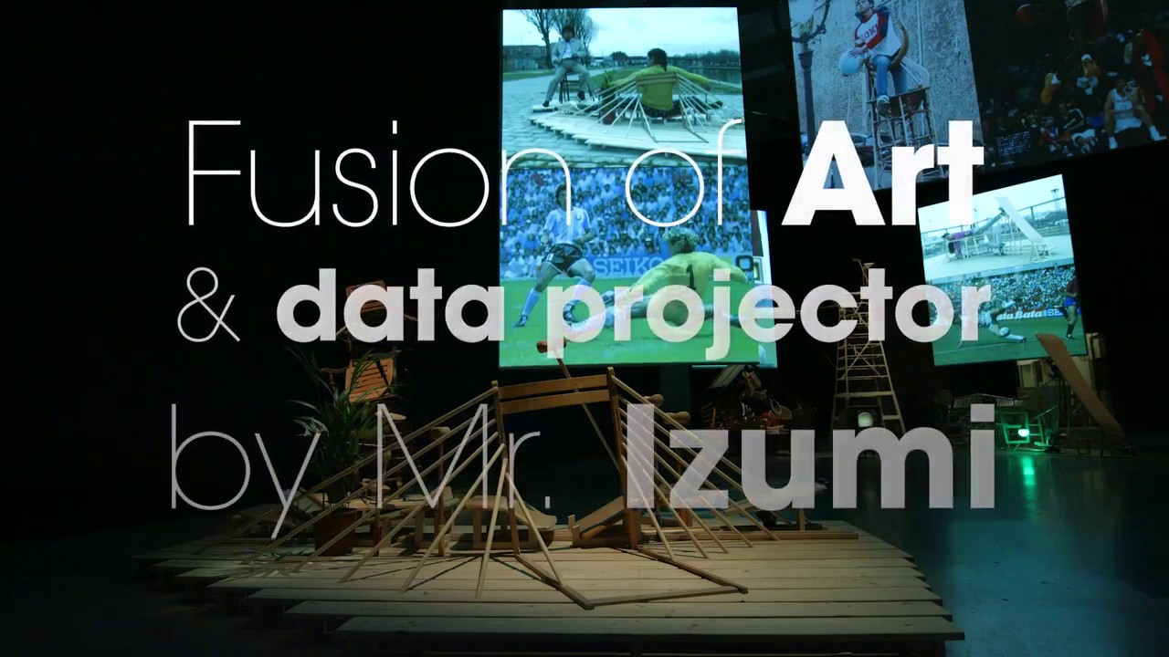 アート・デザイン・音楽 ART OF PROJECTION Case Study - Taro Izumi - Fusion of Art & Data Projector - YouTube