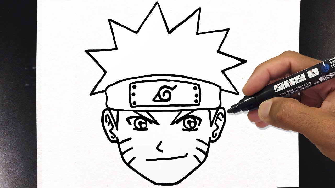 Como desenhar o Naruto (Fácil)